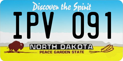 ND license plate IPV091