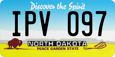 ND license plate IPV097