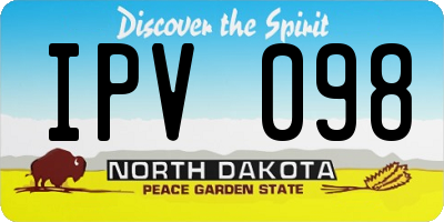 ND license plate IPV098