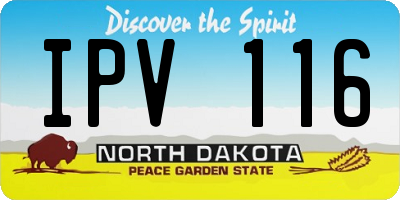 ND license plate IPV116