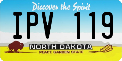ND license plate IPV119