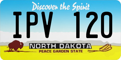 ND license plate IPV120