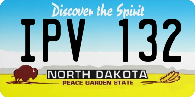 ND license plate IPV132