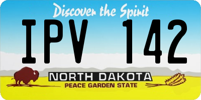 ND license plate IPV142