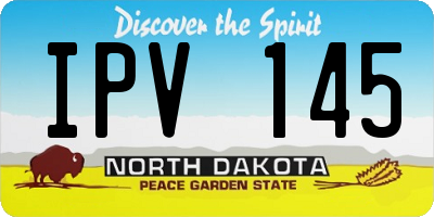 ND license plate IPV145