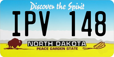 ND license plate IPV148