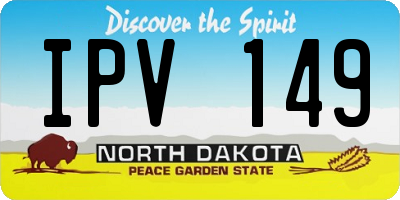 ND license plate IPV149