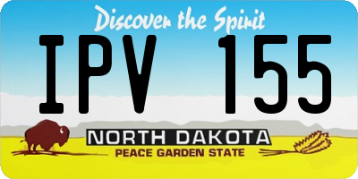 ND license plate IPV155