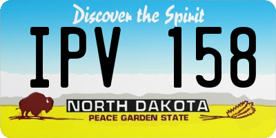 ND license plate IPV158