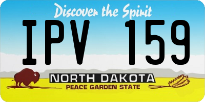 ND license plate IPV159
