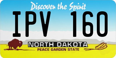 ND license plate IPV160
