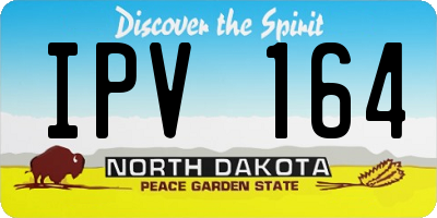 ND license plate IPV164