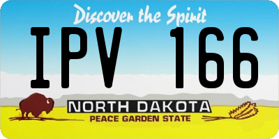 ND license plate IPV166