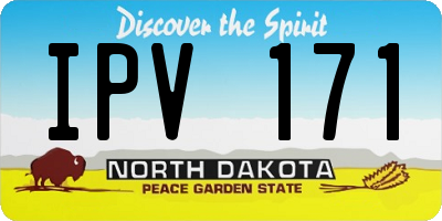 ND license plate IPV171