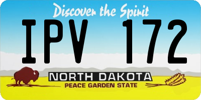 ND license plate IPV172