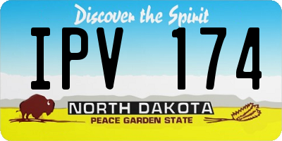 ND license plate IPV174
