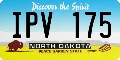 ND license plate IPV175