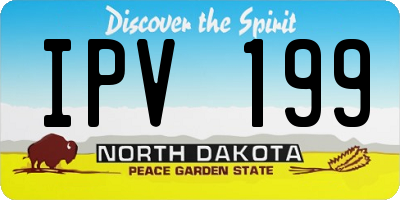 ND license plate IPV199