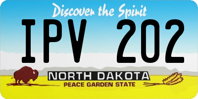 ND license plate IPV202