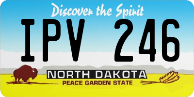 ND license plate IPV246