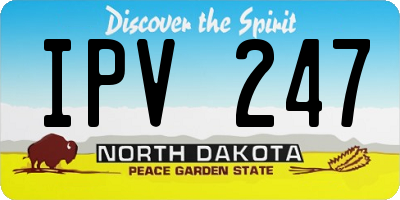 ND license plate IPV247