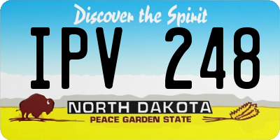 ND license plate IPV248