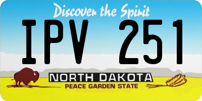 ND license plate IPV251
