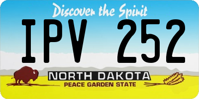ND license plate IPV252