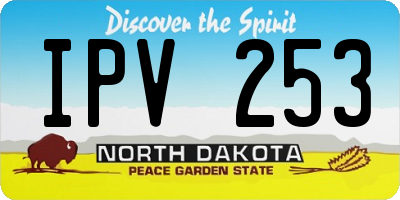 ND license plate IPV253