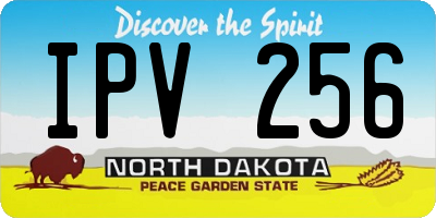 ND license plate IPV256