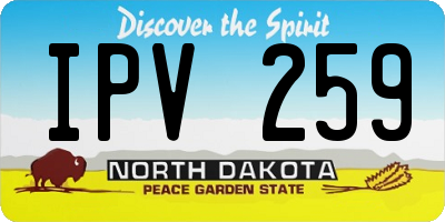 ND license plate IPV259