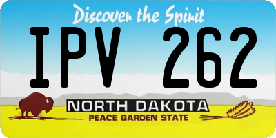 ND license plate IPV262