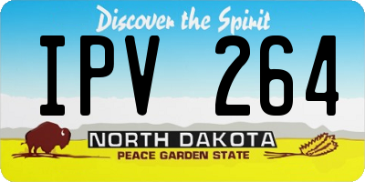 ND license plate IPV264