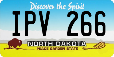 ND license plate IPV266