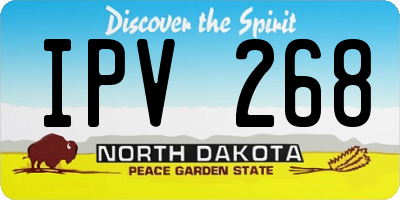 ND license plate IPV268