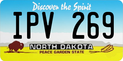 ND license plate IPV269