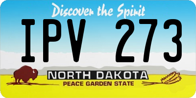 ND license plate IPV273