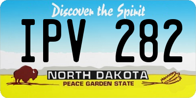 ND license plate IPV282