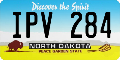 ND license plate IPV284
