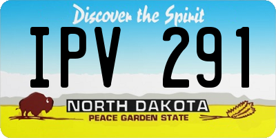ND license plate IPV291