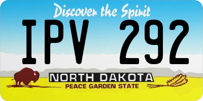 ND license plate IPV292