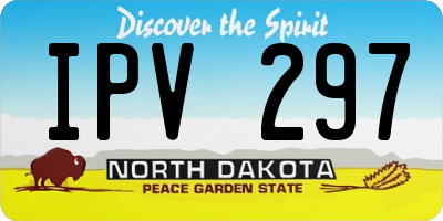ND license plate IPV297