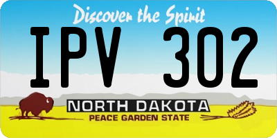 ND license plate IPV302