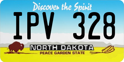 ND license plate IPV328