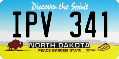ND license plate IPV341