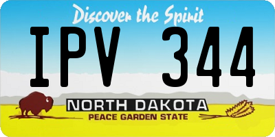 ND license plate IPV344