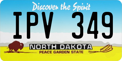 ND license plate IPV349