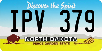 ND license plate IPV379
