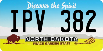 ND license plate IPV382