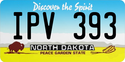 ND license plate IPV393